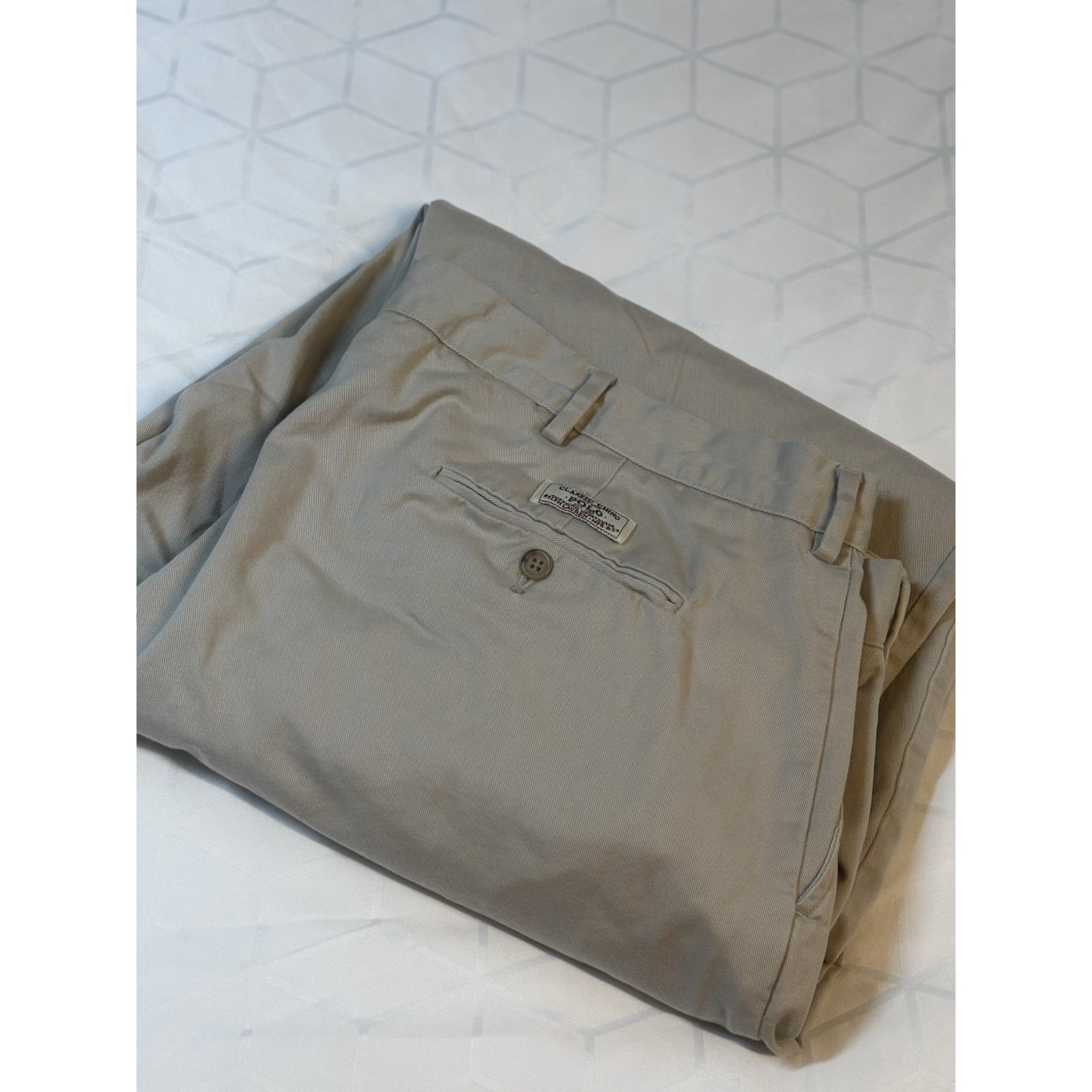 Polo Ralph Lauren Mens Chino Pants 42 X 29 Khaki Cotton Tan Casual